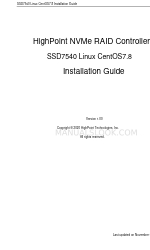 HighPoint SSD7540 インストレーション・マニュアル