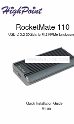 HighPoint RocketMate 110 Snelle installatiehandleiding