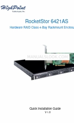 HighPoint RocketStor 6421AS Manuale di installazione rapida