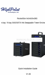 HighPoint RocketStor 6434S Instrukcja szybkiej instalacji