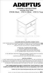 adeptus Jennifer 78106 Assembly Instructions Manual