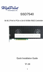 HighPoint SSD7540 Руководство по быстрой установке