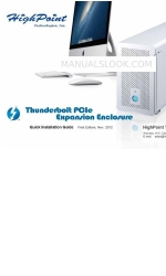 HighPoint Thunderbolt TurboBox NA211TB Руководство по быстрой установке