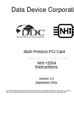 DDC NHi-15504 Manual de instruções