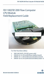 Emerson FB1200 Handbuch für den Austausch von Feldgeräten