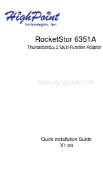 HighPoint RocketStor 6351A Посібник зі швидкого встановлення