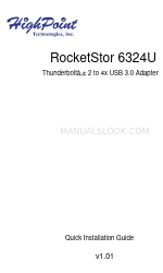 HighPoint Thunderbolt RocketStor 6324U Посібник зі швидкого встановлення