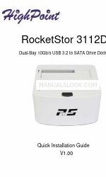 HighPoint RocketStor 3112D Hızlı Kurulum Kılavuzu