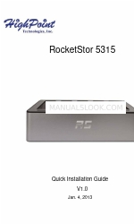 HighPoint RocketStor 5315 Manuale di installazione rapida