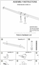 2K FURNITURE DESIGN B1310 Montaj Talimatları