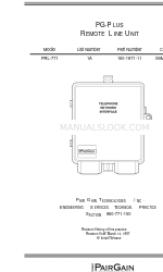 CopperOptics PairGain PRL-771 Посібник