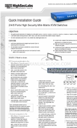 HighSecLabs Mini-Matrix SX22D-3 Руководство по быстрой установке