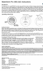 Emerson WaterSiren Pro Instrukcje