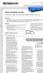 HighSecLabs Mini-Matrix SX42DU-3 Instrukcja szybkiej instalacji