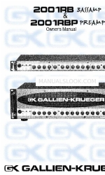 Gallien-Krueger 2001RB オーナーズマニュアル