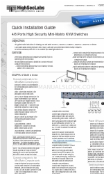 HighSecLabs Mini-Matrix SX82PHU-4 Instrukcja szybkiej instalacji