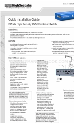 HighSecLabs SC21H-M Handbuch zur Schnellinstallation