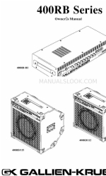 Gallien-Krueger 400RB series Manuale d'uso