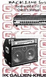 Gallien-Krueger Backline 210 オーナーズマニュアル