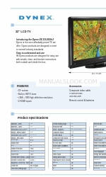 Dynex DX-32L200A12 Spécifications