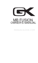 Gallien-Krueger MB FUSION Owner's Manual