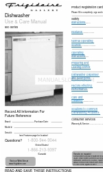 Frigidaire 900 Series Handbuch für Gebrauch und Pflege