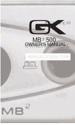 Gallien-Krueger MB2 500 Owner's Manual