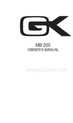 Gallien-Krueger MB200 Owner's Manual