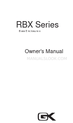 Gallien-Krueger RBX Series Owner's Manual