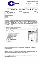 Copystar Ri 2530 Technisch bulletin