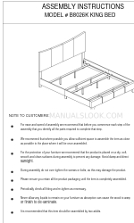 2K FURNITURE DESIGN B8026K Istruzioni per il montaggio