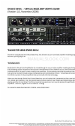 Gallo Virtual Bass Amp Studio Devil User Manual