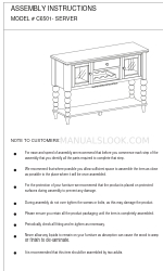 2K FURNITURE DESIGN C6501 Инструкции по сборке