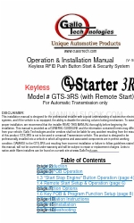 Gallo Tech GTS-3RS Operation & Installation Manual