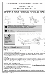 Galloway 1031559 Instrucciones de uso y cuidado