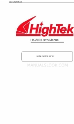 HighTek HK-880 Benutzerhandbuch