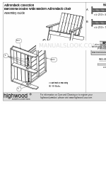 highwood Adirondack Barcelona Double AD-CHRAD02-FBE Assembly Manual