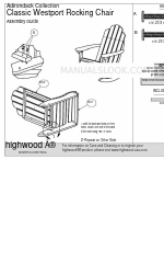 highwood Adirondack Classic Westport Rocking Chair Manual de montagem