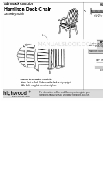 highwood Adirondack Hamilton Deck Chair Montagehandleiding