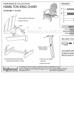 highwood ADIRONDACK HAMILTON KING CHAIR Manual de montaje