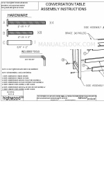 highwood CONVERSATION TABLE Istruzioni per il montaggio