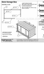 highwood Deck Storage Box Посібник з монтажу