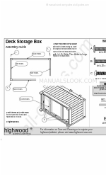 highwood Deck Storage Box Посібник з монтажу