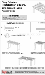 highwood Dining AD-CTB25 Manuel d'assemblage