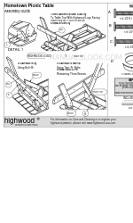 highwood Hometown Picnic Table TBL-HI02 Manuale di montaggio