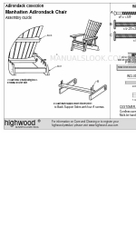 highwood Manhatten Adirondack Chair Посібник з монтажу