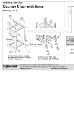 highwood Weatherly Counter Chair with Arms Montageanleitung