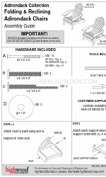 highwood Adirondack AD-ADRID29A Assembly Manual