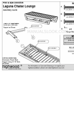 highwood Laguna Chaise Lounge 조립 설명서