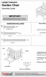 highwood Lehigh AD-CHGL1 Manual de montagem